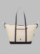 Polo Ralph Lauren Borsa Tote Large In Tela E Pelle