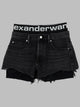Alexander Wang Shorts In Denim Con Logo