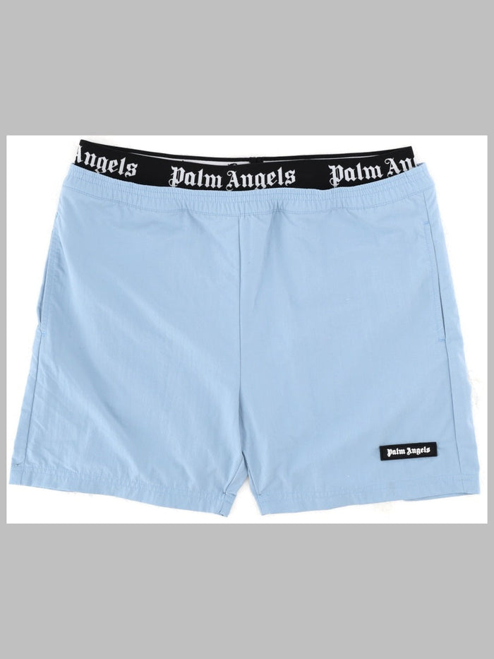 Palm Angels Elastic Band Logo Short Beachwear Boy