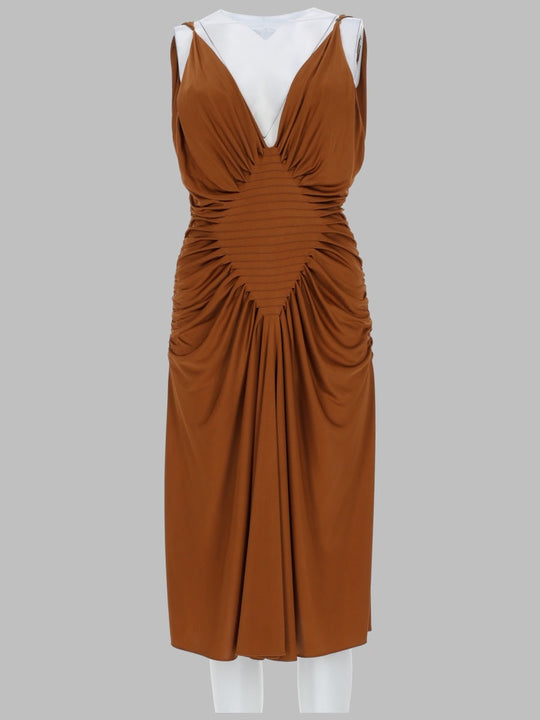 Versace Abito Midi In Jersey Di Viscosa