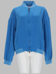 Versace Blouson Con Zip In Popeline Di Seta