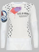 Marine Serre T-Shirt Upcycled Con Stampa