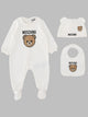Moschino Babygrow Bib+Hat Giftset (C.o)