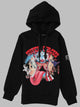 Vision Of Super Black Kids Hoodie With Tongue Print