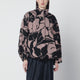 Dries Van Noten Black Jacket With Floral Jacquard Texture