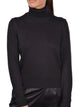 Gran Sasso Black Wool Cyclist Sweater