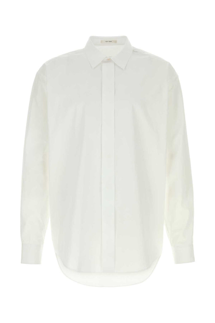 The Row White Poplin Nilo Shirt
