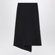 Victoria Beckham Navy Blue Skirt In Wool Blend