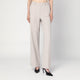 Victoria Beckham Pumice-Coloured Trousers In Wool Blend