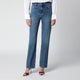 Victoria Beckham Julia Jeans In Blue Cotton Denim