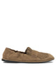 Pomme D'or Brown Leather Cow Leather Loafers Slippers