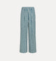 Forte Forte Cotton Gingham Wide Leg Pants