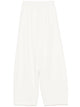 Forte Forte White Diagonal Cotton Twisted Pants