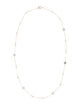 Tory Burch Collana Kira Con Logo E Perle