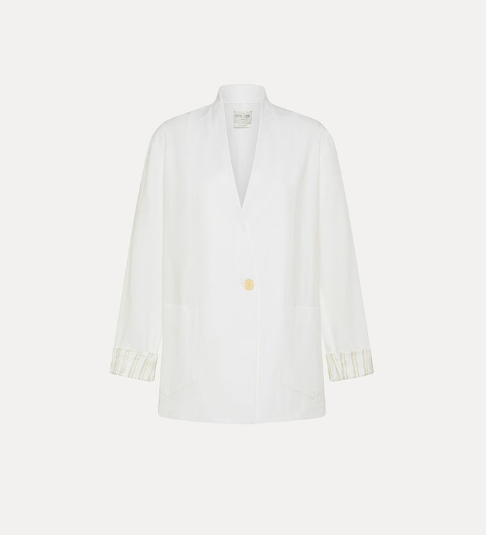 Forte Forte Viscose Cotton Twill Double Breasted Jacket