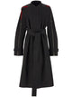 Ferragamo Zip-Detail Cotton Belted Trench Coat