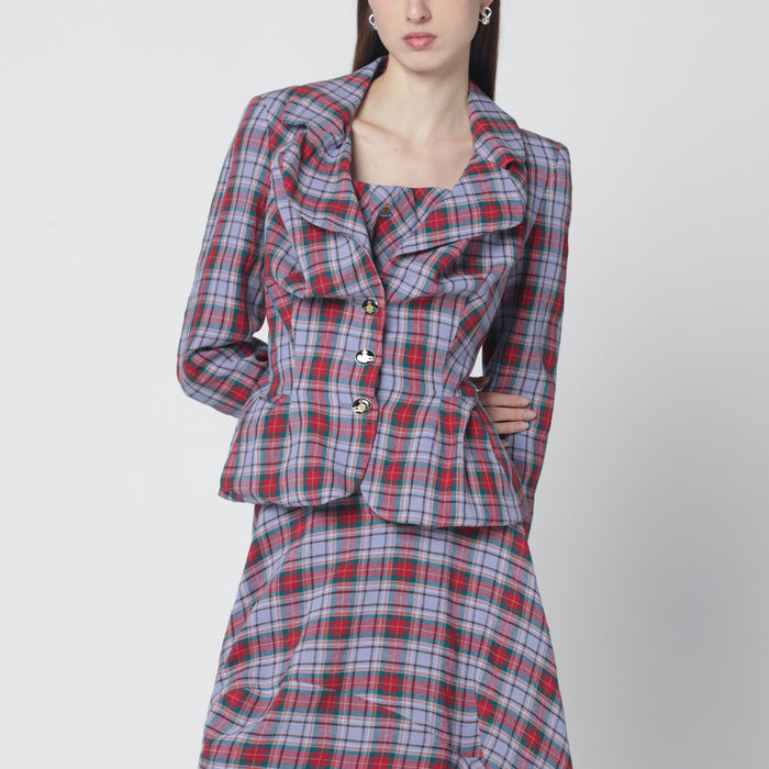 Vivienne Westwood Drunken Jacket With Tartan Pattern