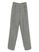 Forte Forte Grey Chevron Wool High Pants