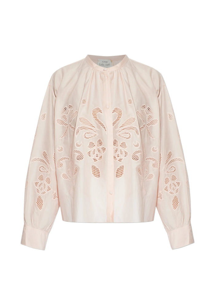 Forte Forte Peonia Lunamaris Embroidery Cotton Silk