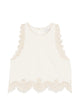 Forte Forte Avorio Lunamaris Embroidery Popline Top