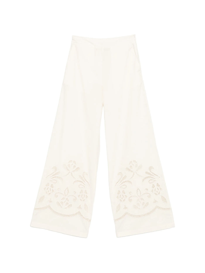 Forte Forte Avorio Lunamaris Embroidery Popline Shirt