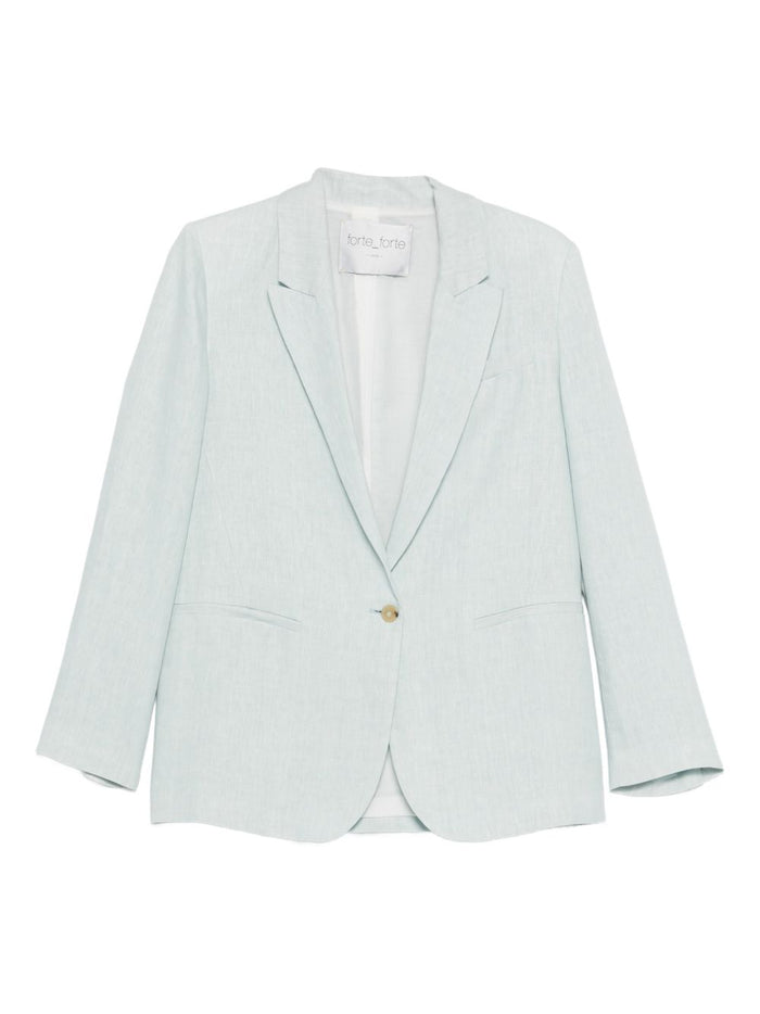 Forte Forte Linen Single-Breasted Jacket