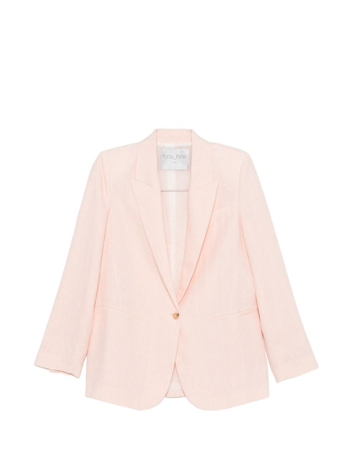 Forte Forte Linen Single-Breasted Jacket