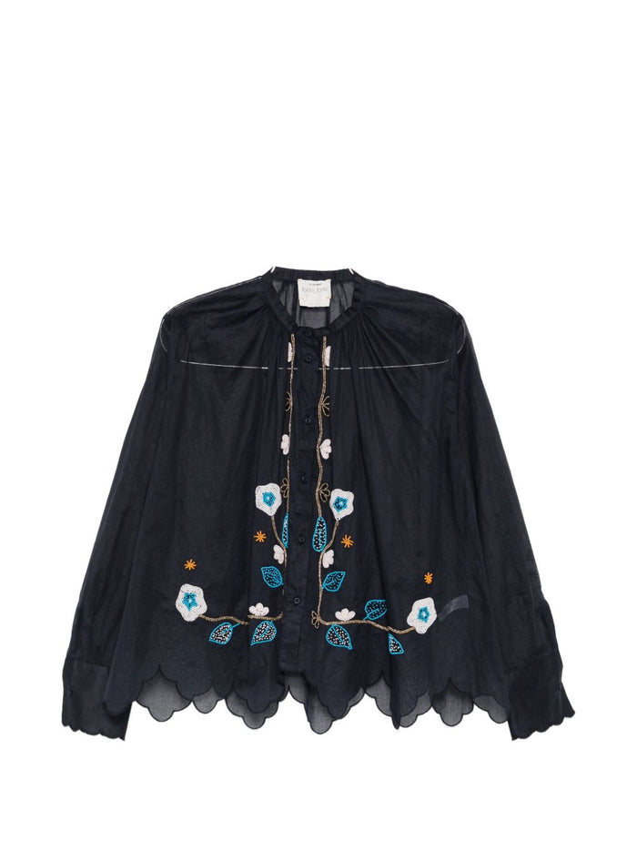 Forte Forte Embroidered Cotton Shirt
