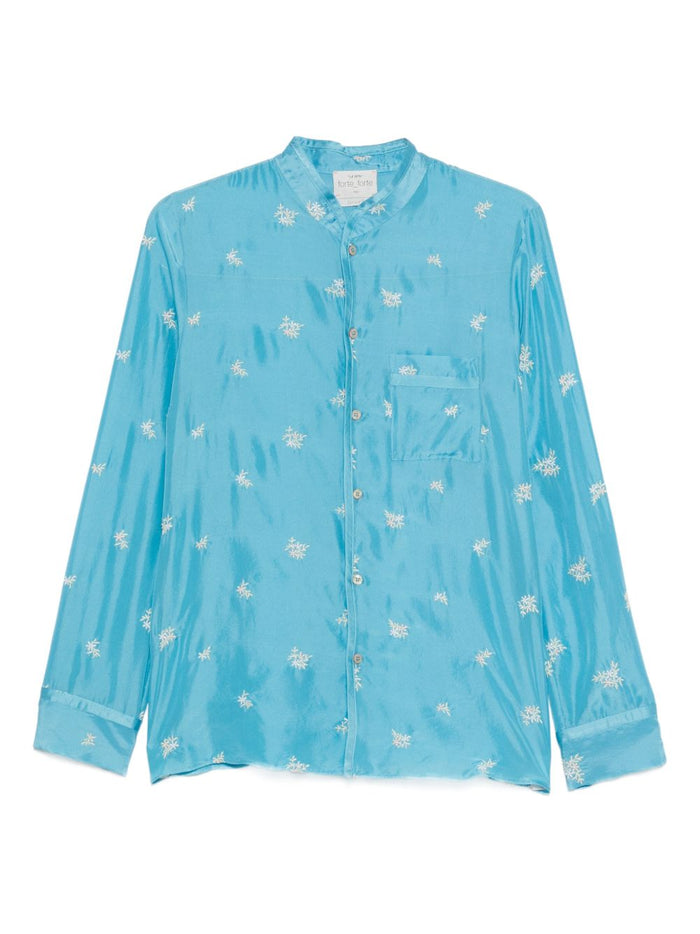 Forte Forte Embroidered Silk Shirt