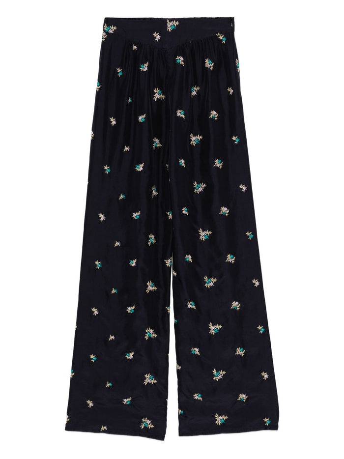 Forte Forte Embroidered Silk Trousers