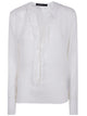 Ibrigu Silk Shirt With Ruffles