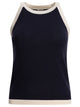 Ines De La Fressange Blue Silk Top