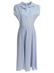 Ines De La Fressange Light Blue Cotton Dress