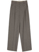 Alysi Wool Blend Wide-Leg Trousers