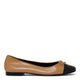 Tory Burch Beige Nappa Leather Ballerinas