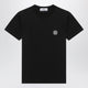 Stone Island Black T-Shirt With Compass Logo Patch