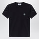 Stone Island Black T-Shirt With Compass Logo Patch