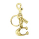 Coach Keyfobs Keychain - - Brass - Gold