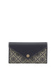 Tory Burch Blue Cotton Polyester Wallet & Card Holder