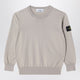 Stone Island Dove Grey Cotton Sweater