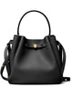 Tory Burch Romy Pebbled Purse - - Leather - Black