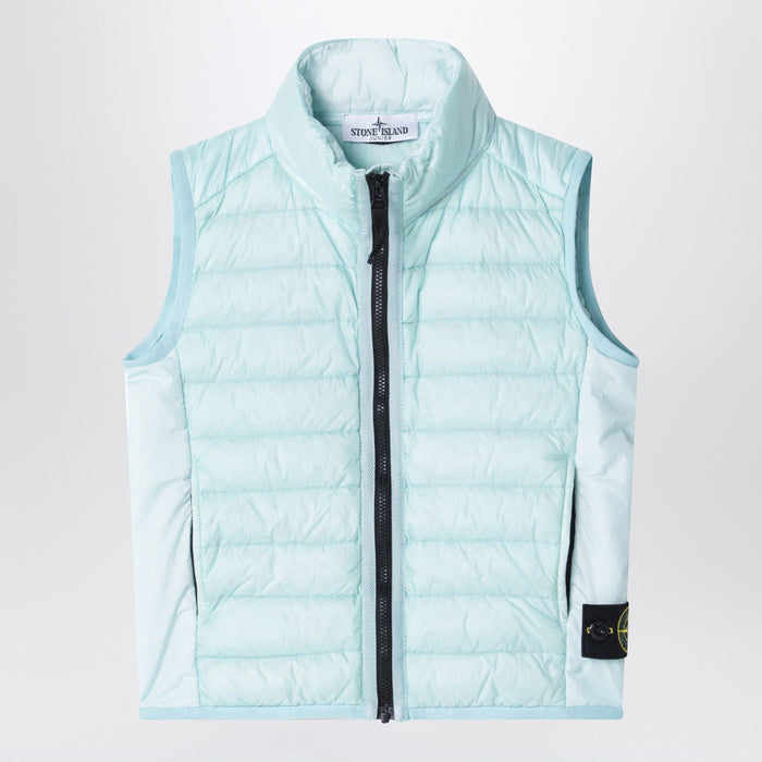 Stone Island Light Blue Zip Vest