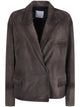 Ibrigu Embroidered And Printed Suede Jacket