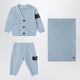 Stone Island Light Blue Two-Piece Set With Blanket
