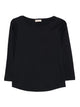 Purotatto Boat-Neck 3/4 Sleeves Blouse