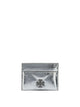 Tory Burch Silver Cow Leather Card Holder