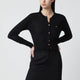 Vivienne Westwood Black Cropped Wool And Silk Cardigan