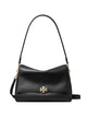 Tory Burch Charlie Shoulder Bag - - Leather - Black