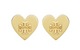 Tory Burch Gold Tone Heart Shape Bijoux