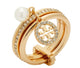 Tory Burch Gold Crystal Pearl Brass Jewelry